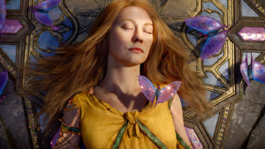 Faye awakening in the Everywhen — God of War Laufey realm